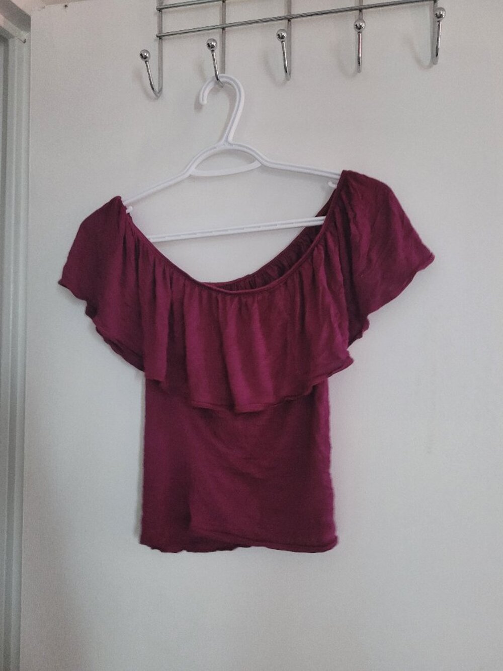 Purple Off shoulder top - for women cute